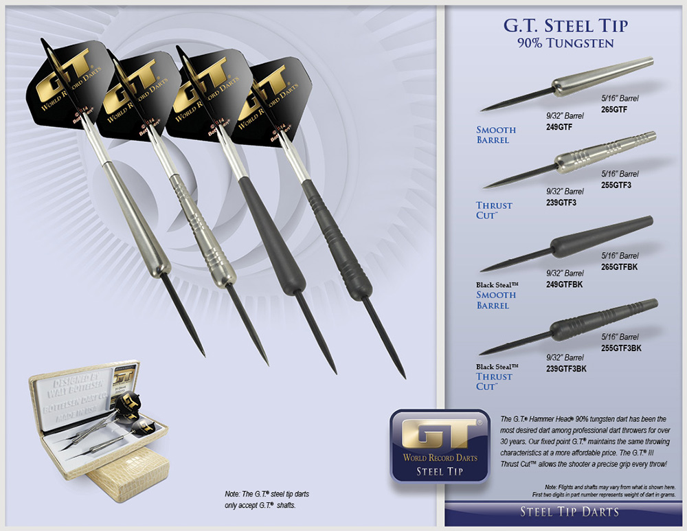 G.T.® Steel Tip Darts
