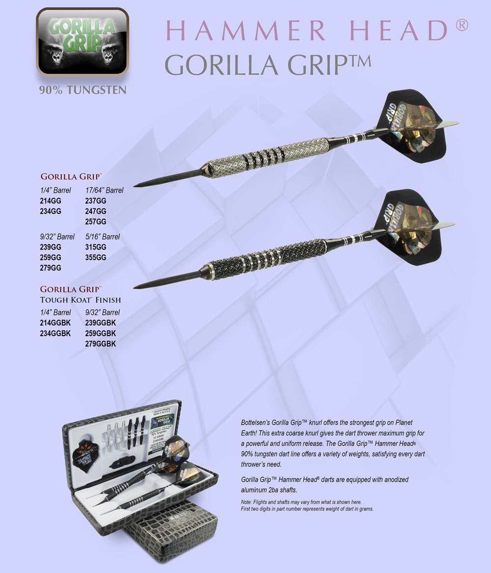 Gorilla Grip™ Hammer Head® Darts