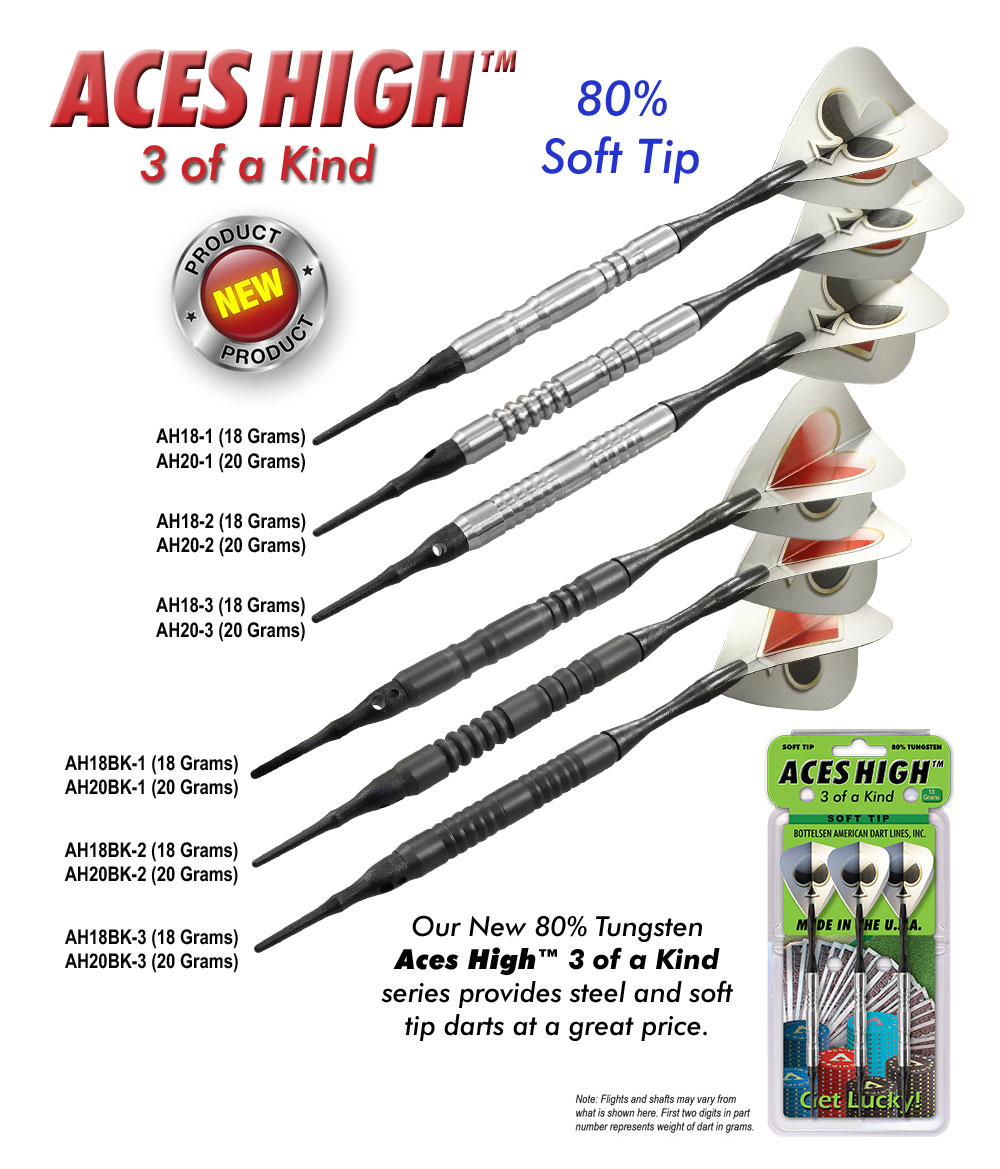 ADL Aces High™ 3 of a Kind Soft Tip Darts