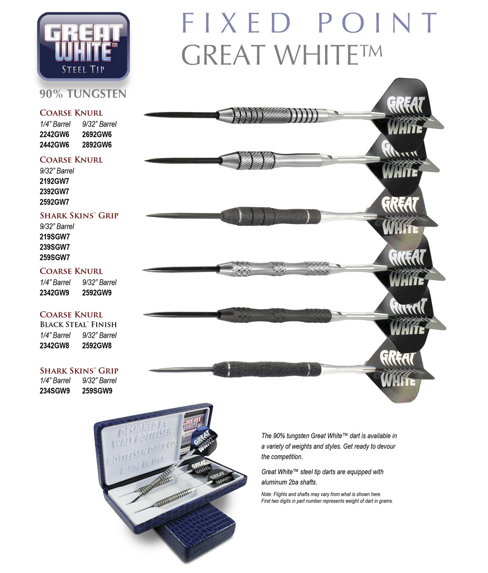 Great White™ Steel Tip Darts