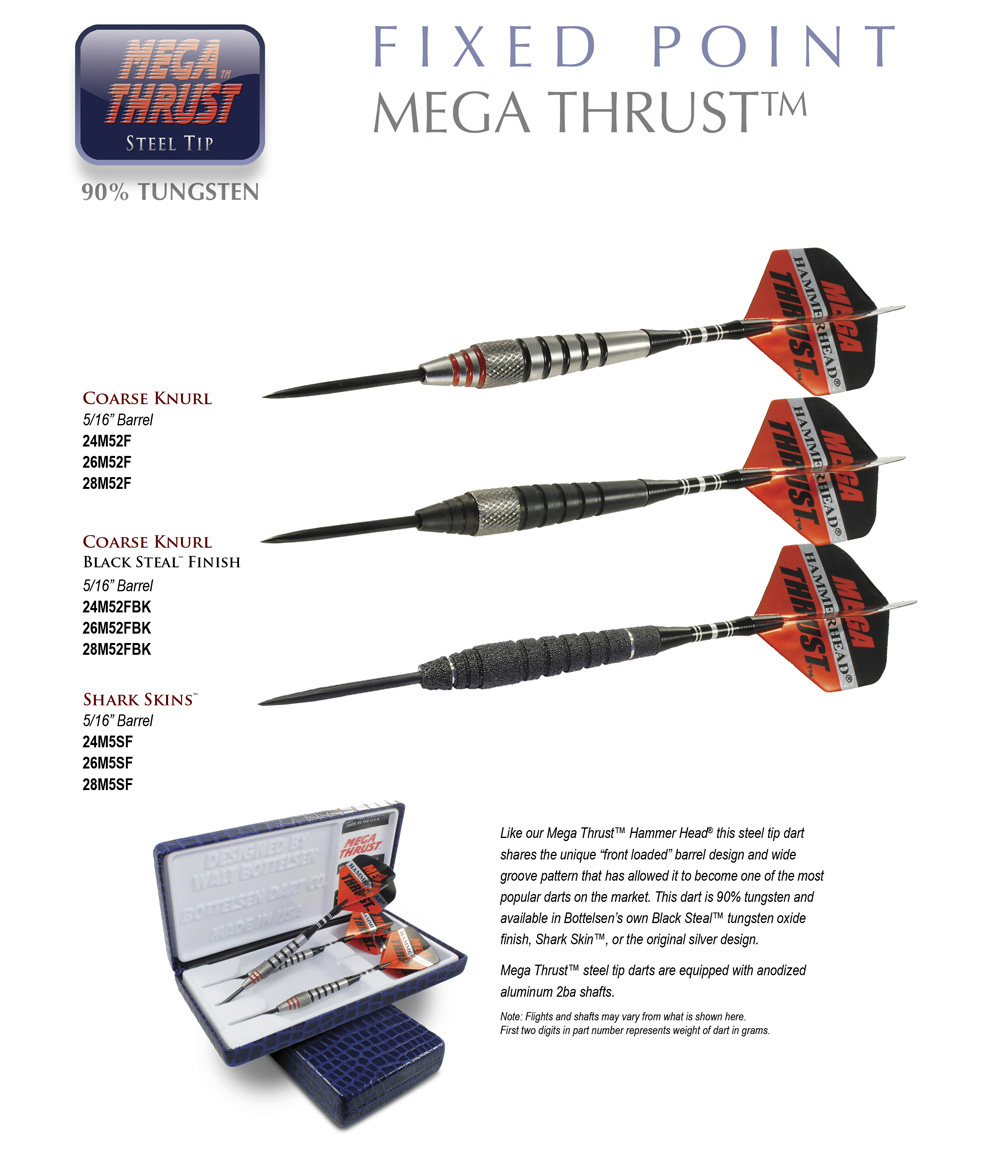 Mega Thrust™ Steel Tip Darts