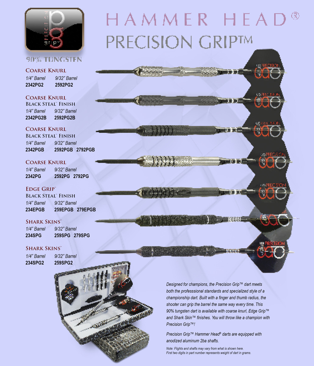 Precision Grip™ Hammer Head® Darts