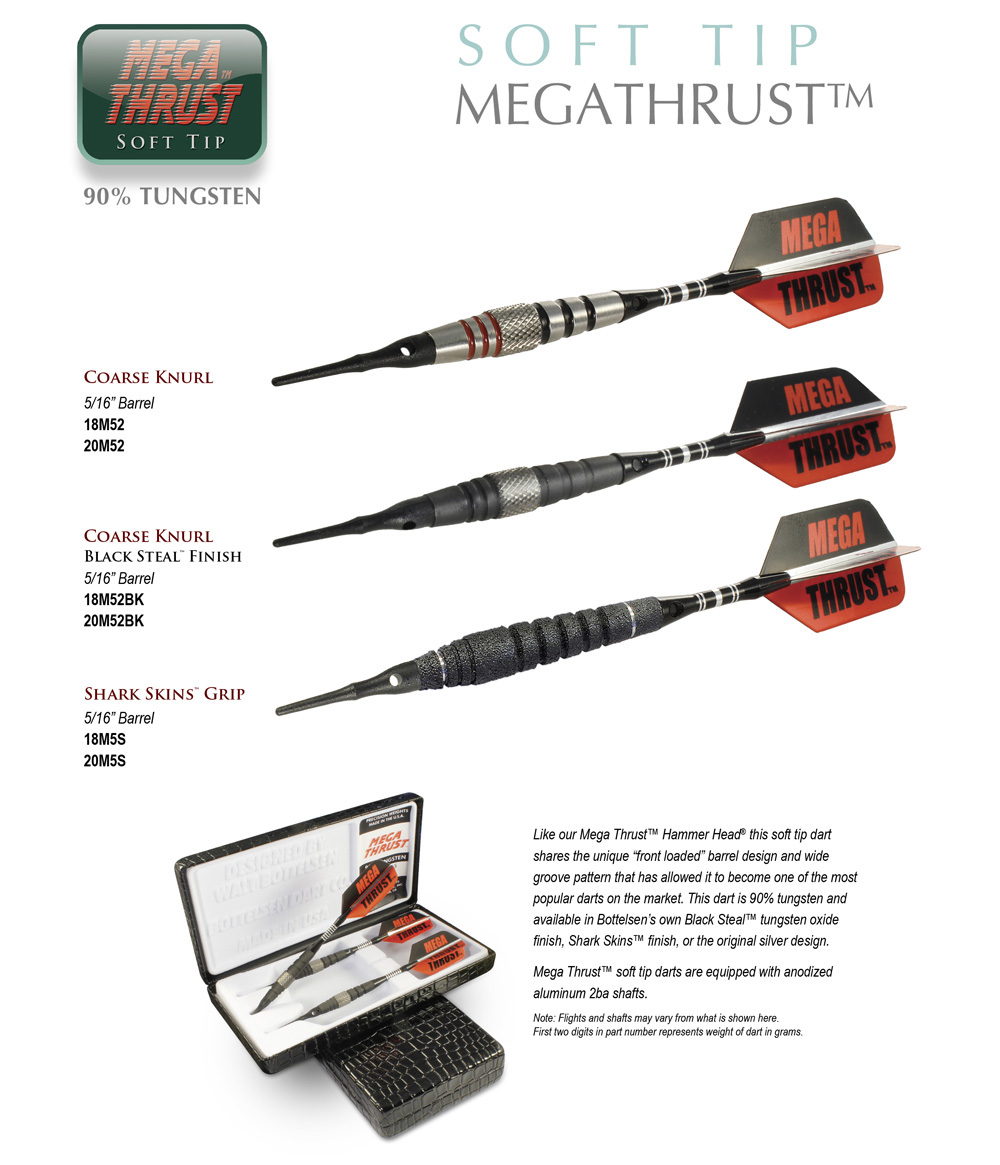 Mega Thrust™ Soft Tip Darts