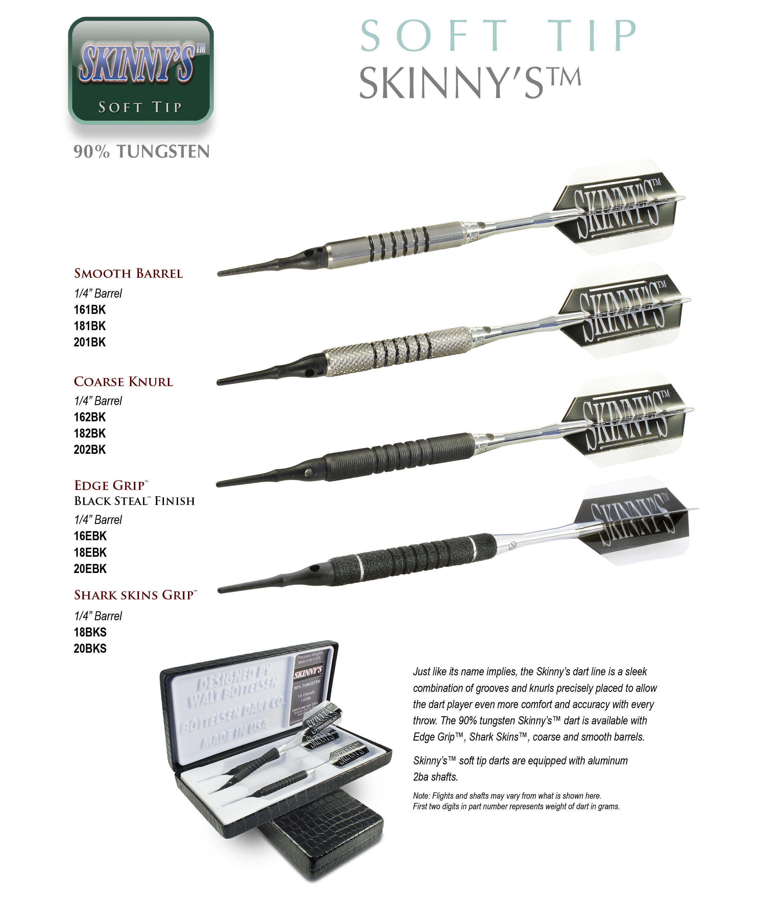 Skinny's™ Soft Tip Darts